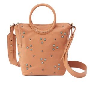 HOBO Maggie Cross body doe smooth leather with Turquoise detail